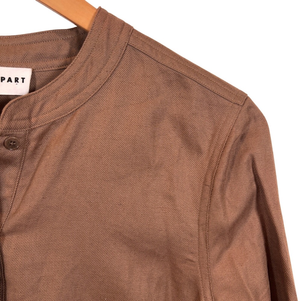 Apiece Apart Women's Maurino Drop Waist Mini Dress in Camel Size Small - Picture 4 of 5